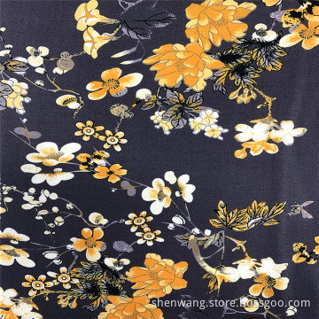 Blusa feminina de raiom estampado floral tecidos de topo